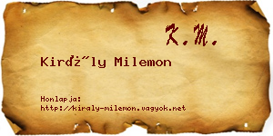 Király Milemon névjegykártya